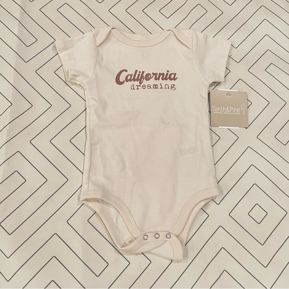 NWT Tenth & Pine "California Dreaming" Onesie